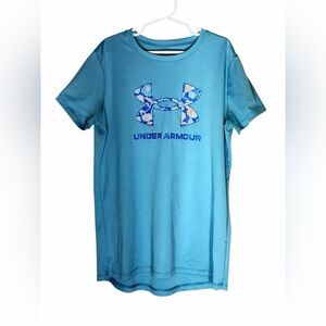Under Armour Kids Teal Graphic Tee Youth Large